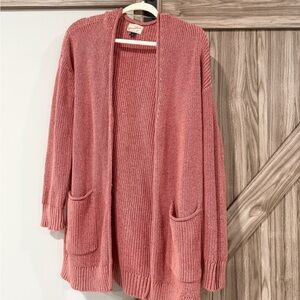 Universal Thread Dusty Rose Open-Front Cardigan